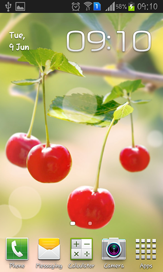 Sweet cherry - бесплатно скачать живые обои на Андроид телефон или планшет.