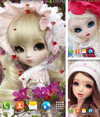 Alem do papel de parede animado Flores de vidro para telefones e tablets Android, voce tambem pode baixar Bonecos doces, Sweet dolls gratuitamente.