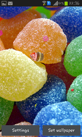 Sweets - скачать бесплатно живые обои для Андроид на рабочий стол.