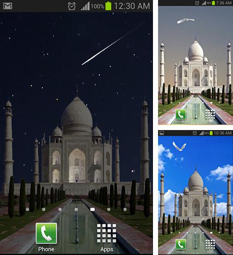 Zusätzlich zum Live Wallpaper Ozean für Android Mobiltelefone und Tablets, können Sie auch Taj Mahal, Taj Mahal kostenlos herunterladen.