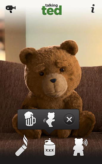 Fondos de pantalla animados a Talking Ted para Android. Descarga gratuita fondos de pantalla animados Ted hablador.