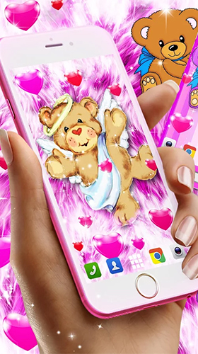 Kostenloses Android-Live Wallpaper Teddy Bär. Vollversion der Android-apk-App Teddy bear by High quality live wallpapers für Tablets und Telefone.