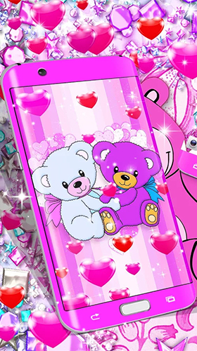 Capturas de pantalla de Teddy bear by High quality live wallpapers para tabletas y teléfonos Android.