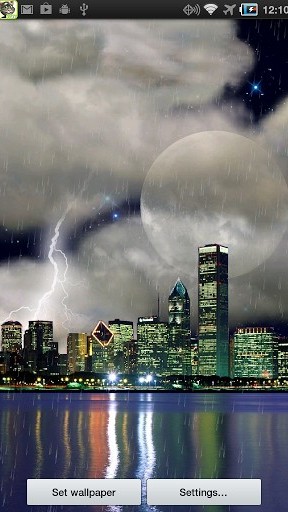 Papeis de parede animados A tempestade verdadeira HD (Chicago) para Android. Papeis de parede animados The real thunderstorm HD (Chicago) para download gratuito.