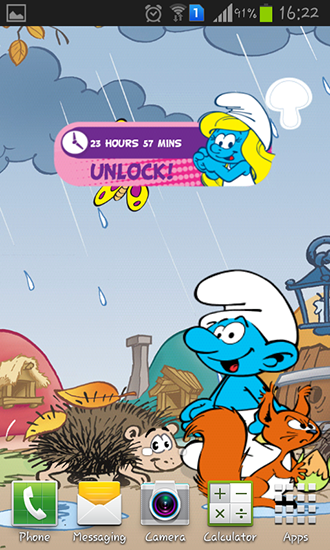 The Smurfs für Android spielen. Live Wallpaper Die Schlümpfe kostenloser Download.