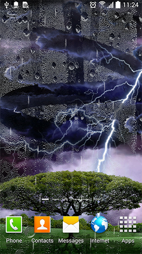 Screenshots of the Thunderstorm by BlackBird Wallpapers for Android tablet, phone.