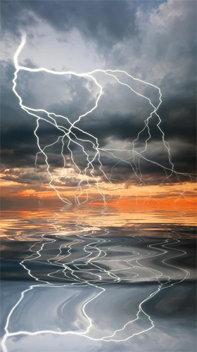 Як виглядають живі шпалери Thunderstorm by Creative Factory Wallpapers.