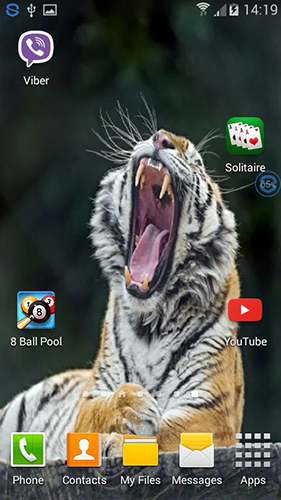 Screenshots of the Tigers: shake and change for Android tablet, phone.