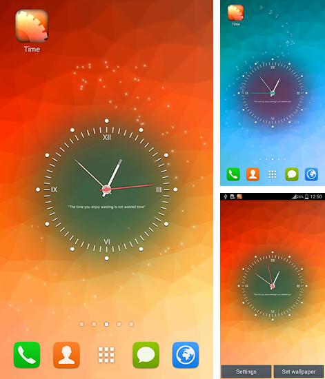 Додатково до живої шпалери Хеллоуїн для Android телефонів та планшетів, Ви можете також безкоштовно скачати Time.
