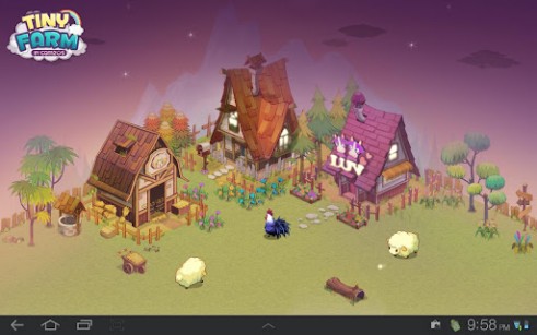 Fondos de pantalla animados a Tiny farm para Android. Descarga gratuita fondos de pantalla animados Granja pequeña.