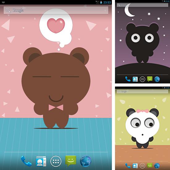 Додатково до живої шпалери Акваріум: Годинник для Android телефонів та планшетів, Ви можете також безкоштовно скачати Tony bear.