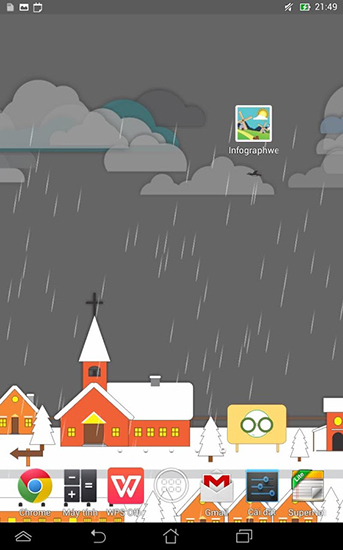 Toon landscape für Android spielen. Live Wallpaper Zeichentrick-Landschaft kostenloser Download.