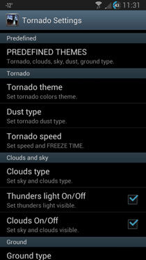 Fondos de pantalla animados a Tornado 3D para Android. Descarga gratuita fondos de pantalla animados Tornado 3D.