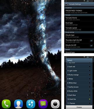 Kostenloses Android-Live Wallpaper Tornado 3D. Vollversion der Android-apk-App Tornado 3D für Tablets und Telefone.