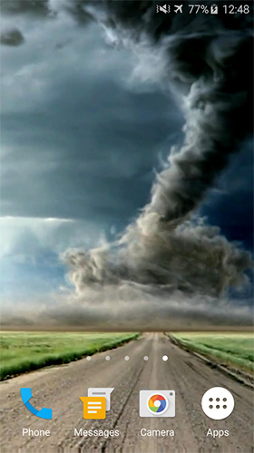 Screenshots of the Tornado by Video Themes Pro for Android tablet, phone.