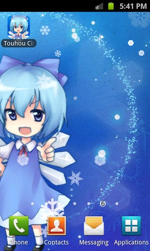 Papeis de parede animados Touhou Cirno para Android. Papeis de parede animados Touhou Cirno para download gratuito.