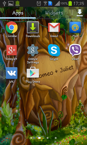Papeis de parede animados Árvore do amor para Android. Papeis de parede animados Tree of love para download gratuito.