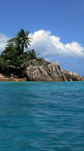Tropical island 3D - безкоштовно скачати живі шпалери на Андроїд телефон або планшет.