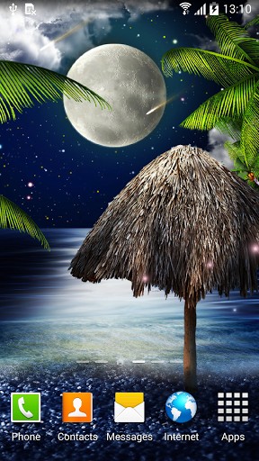 Télécharger le fond d'écran animé gratuit Nuit tropique . Obtenir la version complète app apk Android Tropical night by Amax LWPS pour tablette et téléphone.