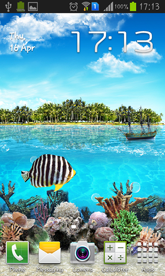 Capturas de pantalla de Tropical ocean para tabletas y teléfonos Android.