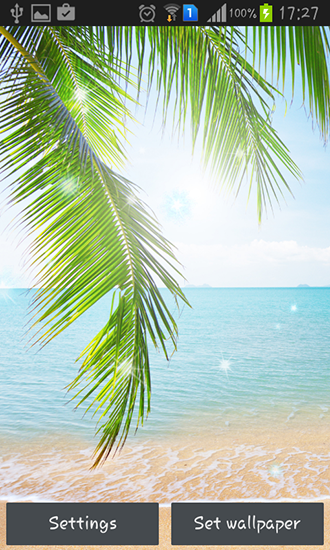 Tropical beach - скачать бесплатно живые обои для Андроид на рабочий стол.