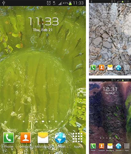 Kostenloses Android-Live Wallpaper Echtes Wasser. Vollversion der Android-apk-App True water für Tablets und Telefone.