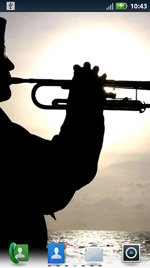 Trumpets für Android spielen. Live Wallpaper Trompeten kostenloser Download.