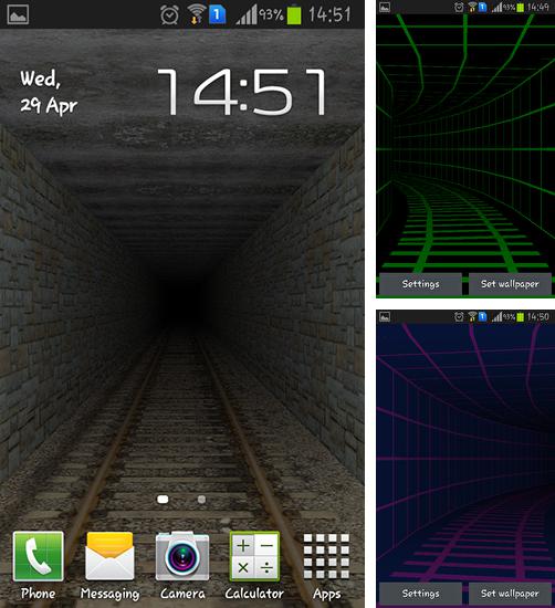 Zusätzlich zum Live Wallpaper Texutren für Android Mobiltelefone und Tablets, können Sie auch Tunnel 3D, Tunnel 3D kostenlos herunterladen.