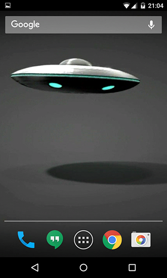 Android タブレット、携帯電話用UFO 3Dのスクリーンショット。