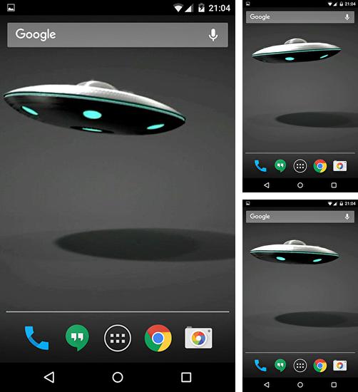 Además de fondo de pantalla animados Fuego para teléfonos y tabletas Android, también puedes descargarte gratis UFO 3D.