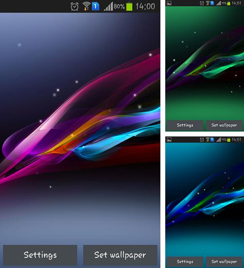 Además de fondo de pantalla animados Koi para teléfonos y tabletas Android, también puedes descargarte gratis Ultra wave.