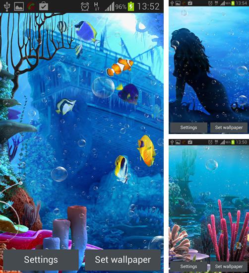 Kostenloses Android-Live Wallpaper Unter dem Meer. Vollversion der Android-apk-App Under the sea für Tablets und Telefone.