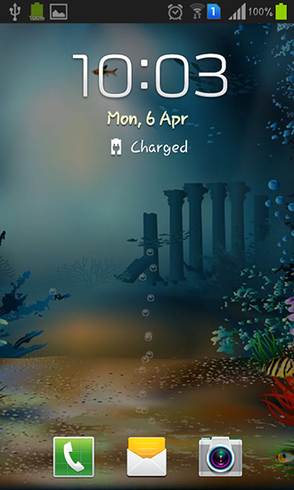 Скриншот Underwater world. Скачать живые обои на Андроид планшеты и телефоны.