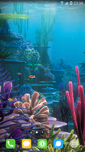 Скриншот Underwater world by orchid. Скачать живые обои на Андроид планшеты и телефоны.