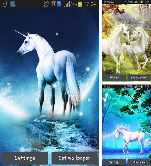 Дополнительно к живым обоям на Андроид телефоны и планшеты Природа 3D, вы можете также бесплатно скачать заставку Unicorn.