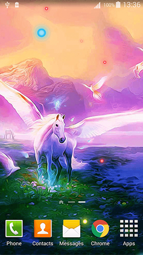 Screenshots von Unicorn by Cute Live Wallpapers And Backgrounds für Android-Tablet, Smartphone.
