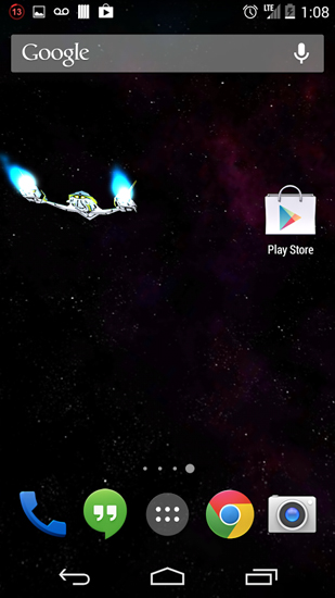 Screenshots of the Universe 3D for Android tablet, phone.