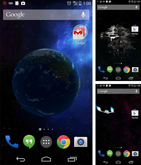 Zusätzlich zum Live Wallpaper Chevron für Android Mobiltelefone und Tablets, können Sie auch Universe 3D, Universum 3D kostenlos herunterladen.