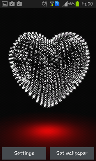 Screenshots of the Valentine Day: Heart 3D for Android tablet, phone.