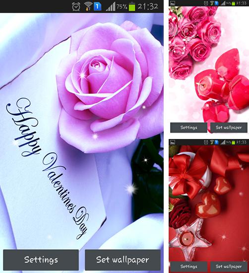 Zusätzlich zum Live Wallpaper Süße Welpen für Android Mobiltelefone und Tablets, können Sie auch Valentine's Day, Valentinstag kostenlos herunterladen.