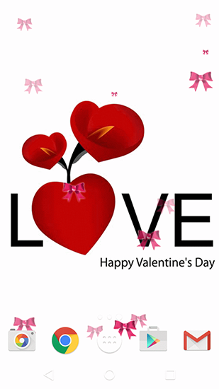Геймплей Valentines Day by Free wallpapers and background для Android телефона.