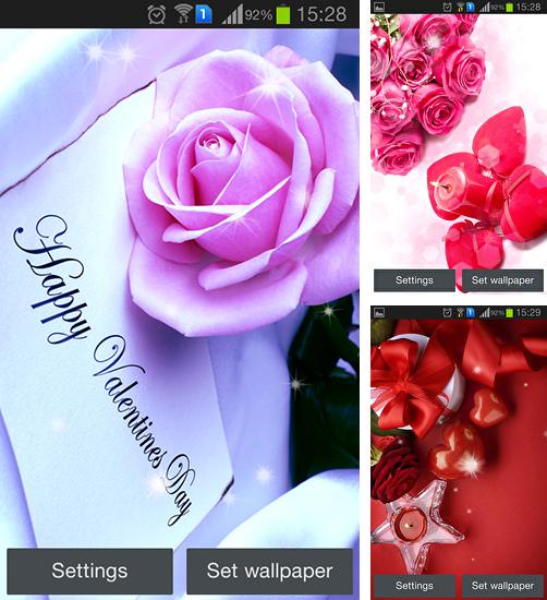 Además de fondo de pantalla animados Anochecer para teléfonos y tabletas Android, también puedes descargarte gratis Valentine's Day by Hq awesome live wallpaper.