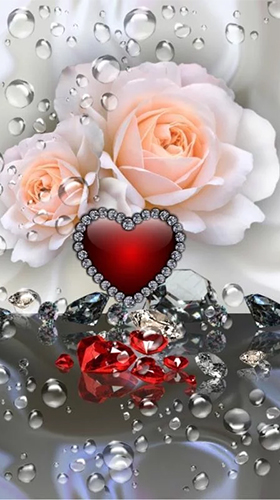 Télécharger le fond d'écran animé gratuit Diamants de Saint-Valentin. Obtenir la version complète app apk Android Valentines Day diamonds pour tablette et téléphone.