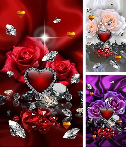 Valentines Day diamonds - бесплатно скачать живые обои на Андроид телефон или планшет.