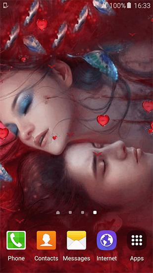 Vampire Love - скриншоты живых обоев для Android.