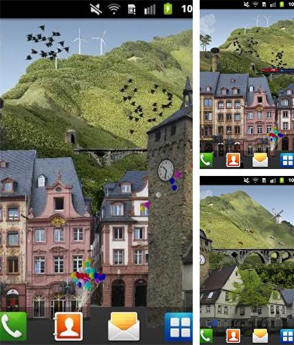 Kostenloses Android-Live Wallpaper Dorf. Vollversion der Android-apk-App Village für Tablets und Telefone.