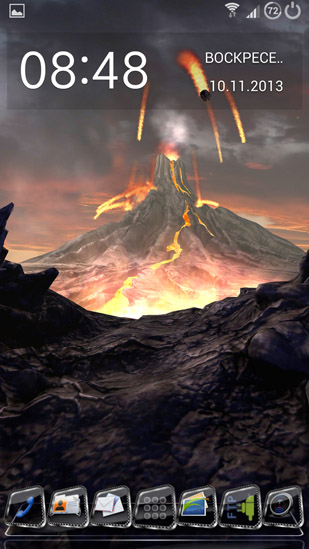 Volcano 3D - бесплатно скачать живые обои на Андроид телефон или планшет.