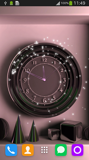 Wall clock - скачати безкоштовно живі шпалери для Андроїд на робочий стіл.