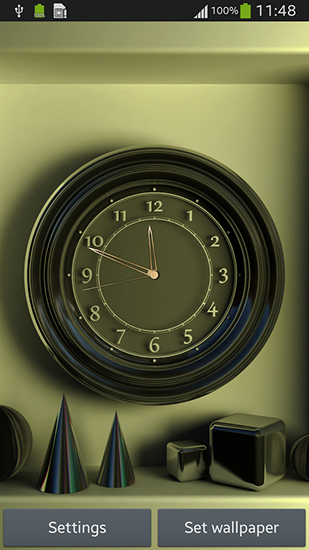 Capturas de pantalla de Wall clock para tabletas y teléfonos Android.