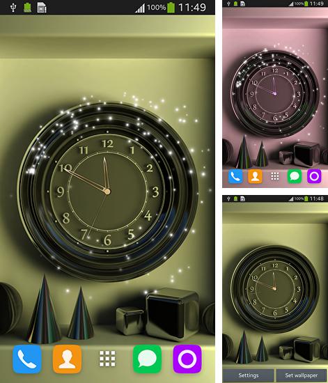 Wall clock - бесплатно скачать живые обои на Андроид телефон или планшет.